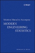 Cover: Solutions Manual to Accompany Modern Engineering S tatistics - Wiley