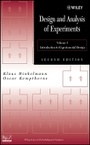 Cover: Design and Analysis of Experiments - Introduction oduction to Experiemtal Design, Second Edition - Wiley