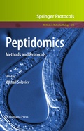 Cover: Peptidomics - Humana Press Inc.