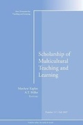 Cover: Scholarship of Multicultural Teaching and Learning - Jossey-Bass