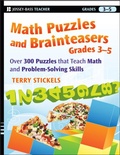 Cover: Math Puzzles and Brainteasers, Grades 3-5 - Jossey-Bass