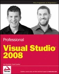 Cover: Professional Visual Studio 2008 - Wrox Press
