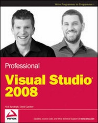 Enlarge image Cover: Professional Visual Studio 2008 - Wrox Press