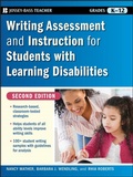 Cover: Writing Assessment and Instruction for Students with Learning Disabilities - Jossey-Bass
