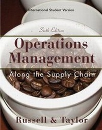 Abbildung von: Operations and Supply Chain Management, 6e, International Student Version - Wiley