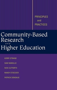 Enlarge image Cover: Community-Based Research and Higher Education - Jossey-Bass