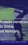 Cover: Handbook of Preventive Interventions for Children and Adolescents - Wiley