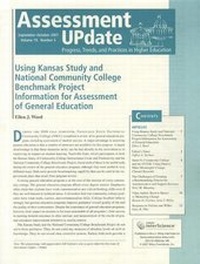 Enlarge image Cover: Assessment Update Volume 19, Number 5, September-october 2007 - Jossey-Bass