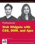 Cover: Professional Web Widgets with CSS, DOM, JSON and Ajax - Wiley
