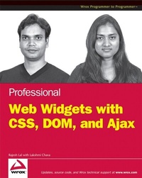 Enlarge image Cover: Professional Web Widgets with CSS, DOM, JSON and Ajax - Wiley