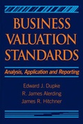 Cover: Business Valuation Standards - Wiley