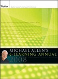 Cover: Michael Allen's 2008 e-Learning Annual - Jossey-Bass