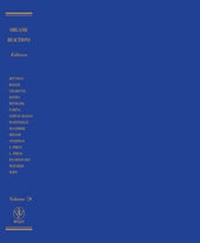 Enlarge image Cover: Organic Reactions, Volume 70 - Wiley