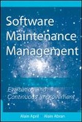 Cover: Software Maintenance Management - Evaluation and Continuous Improvement - Wiley
