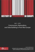 Cover: History of Communism in Europe: Communism, Nationalism and State Building in Post-War Europe v. 3 - 2012 - Zeta Books