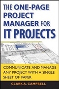 Cover: The One Page Project Manager for IT Projects - Wiley
