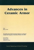 Cover: Advances in Ceramic Armor - Wiley