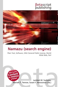 Enlarge image Cover: Namazu (Search Engine) - Betascript Publishing