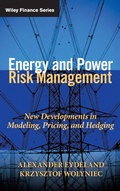 Cover: Energy and Power Risk Management - Wiley