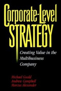 Enlarge image Cover: Corporate-Level Strategy - Wiley