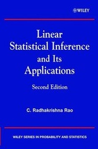 Enlarge image Cover: Linear Statistical Inference and its Applications - Wiley