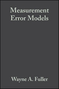 Enlarge image Cover: Measurement Error Models - Wiley