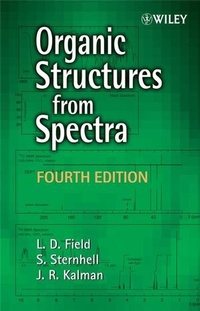 Abbildung von: Organic Structures from Spectra - Wiley