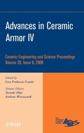 Cover: Advances in Ceramic Armor IV, Volume 29, Issue 6 - Wiley