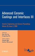 Cover: Advanced Ceramic Coatings and Interfaces III, Volume 29, Issue 4 - Wiley