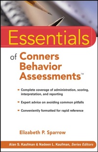 Enlarge image Cover: Essentials of Conners Behavior Assessments - Wiley