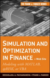 Enlarge image Cover: Simulation and Optimization in Finance + Website - Wiley