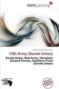 Cover: 13th Army (Soviet Union) - Anim Publishing