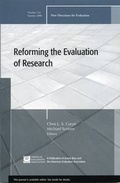 Cover: Reforming the Evaluation of Research - Jossey-Bass