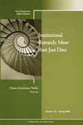 Cover: Institutional Research: More Than Just Data - Jossey-Bass