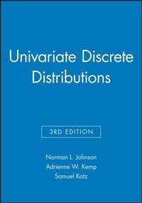 Enlarge image Cover: Univariate Discrete Distributions, 3e Set - Wiley