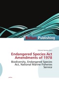 Cover: Endangered Species ACT Amendments of 1978 - Bellum Publishing