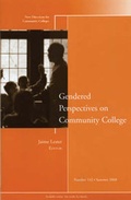Cover: Gendered Perspectives on Community College - Jossey-Bass