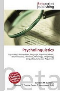 Abbildung von: Psycholinguistics - Betascript Publishing