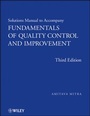 Cover: Solutions Manual to accompany Fundamentals of Quality Control and Improvement, Solutions Manual - Wiley