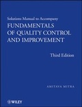 Cover: Solutions Manual to accompany Fundamentals of Quality Control and Improvement, Solutions Manual - Wiley