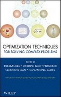 Enlarge image Cover: Optimization Techniques for Solving Complex ms - Wiley