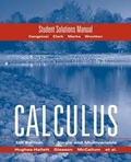 Cover: Calculus Combo: Hughes Hallett Student Solutions Manual - Wiley