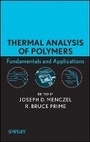 Cover: Thermal Analysis of Polymers - Wiley