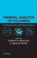 Cover: Thermal Analysis of Polymers - Wiley