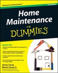 Cover: Home Maintenance For Dummies - Wiley