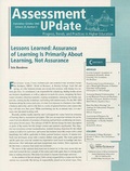 Cover: Assessment Update Volume 20, Number 5, September-october 2008 - Jossey-Bass