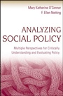 Cover: Analyzing Social Policy - Wiley