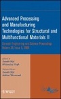 Cover: Advanced Processing and Manufacturing Technologies for Structural and Multifunctional Materials II - Wiley