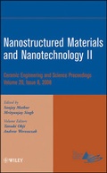 Cover: Nanostructured Materials and Nanotechnology II, Volume 29, Issue 8 - Wiley