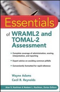 Enlarge image Cover: Essentials of WRAML2 and TOMAL-2 Assessment - Wiley